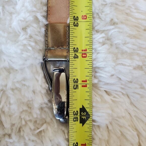VINTAGE Genuine Italian Leather Gold Brown 36\